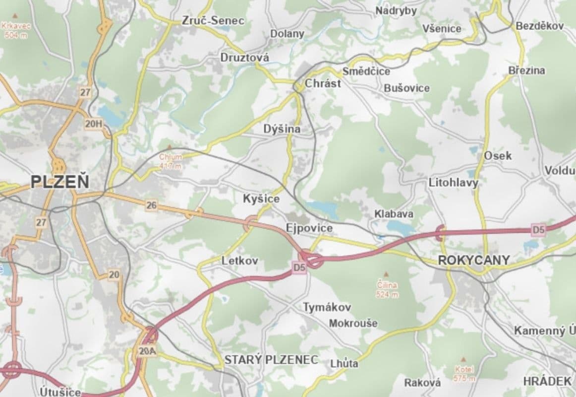 Prodej pozemku 7.230 m², Rokycany, Plzeňský kraj Prodej pozemku 7.230 m², Rokycany, Plzeňský kraj