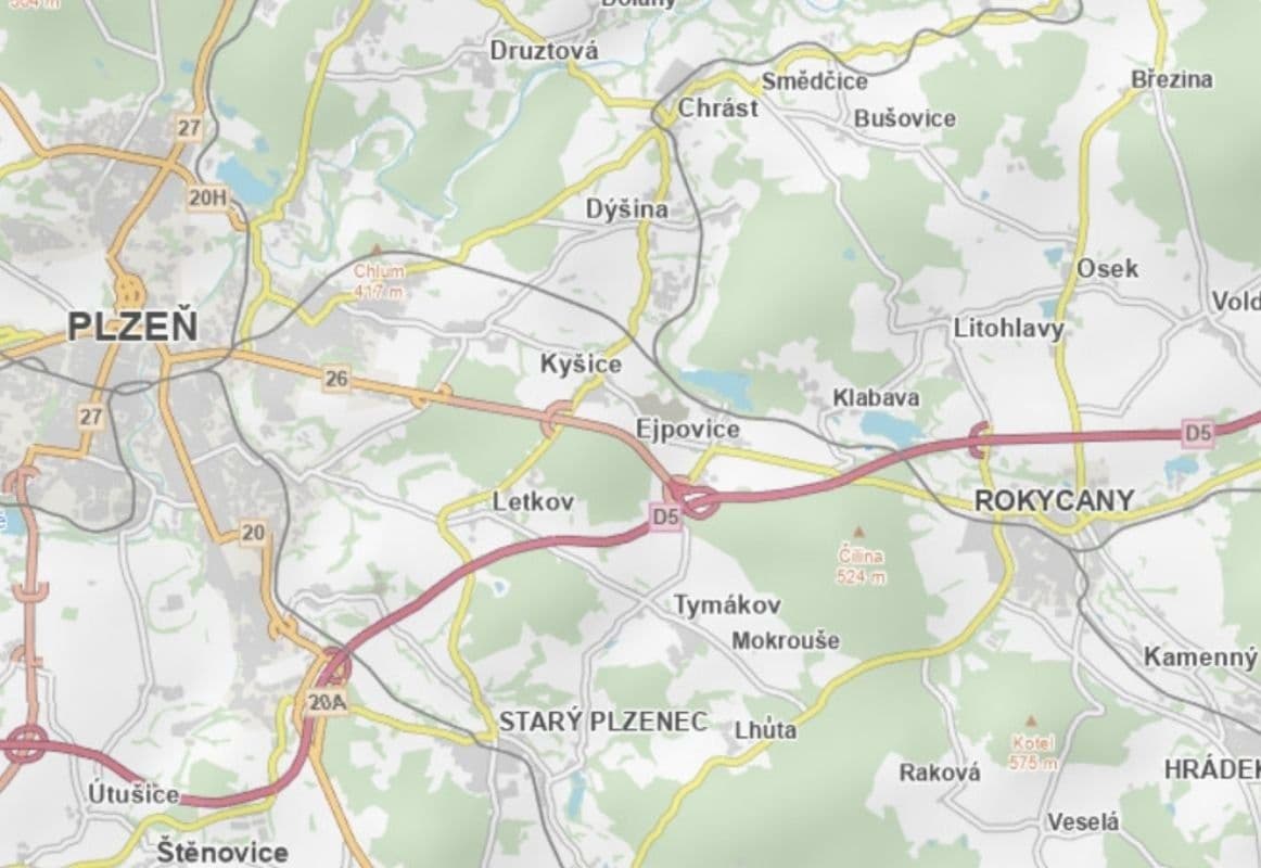 Prodej pozemku 2.121 m², Rokycany, Plzeňský kraj Prodej pozemku 2.121 m², Rokycany, Plzeňský kraj