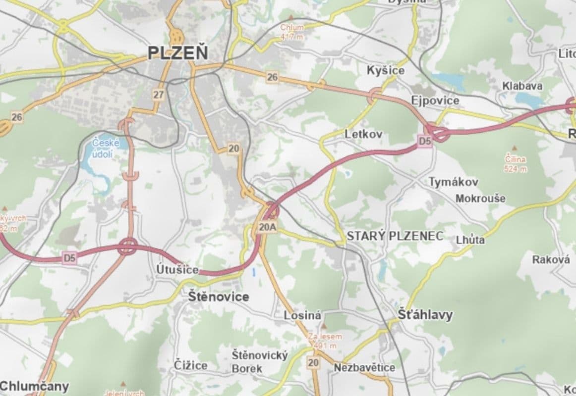Prodej pozemku 3.785 m², Plzeň, Plzeňský kraj Prodej pozemku 3.785 m², Plzeň, Plzeňský kraj