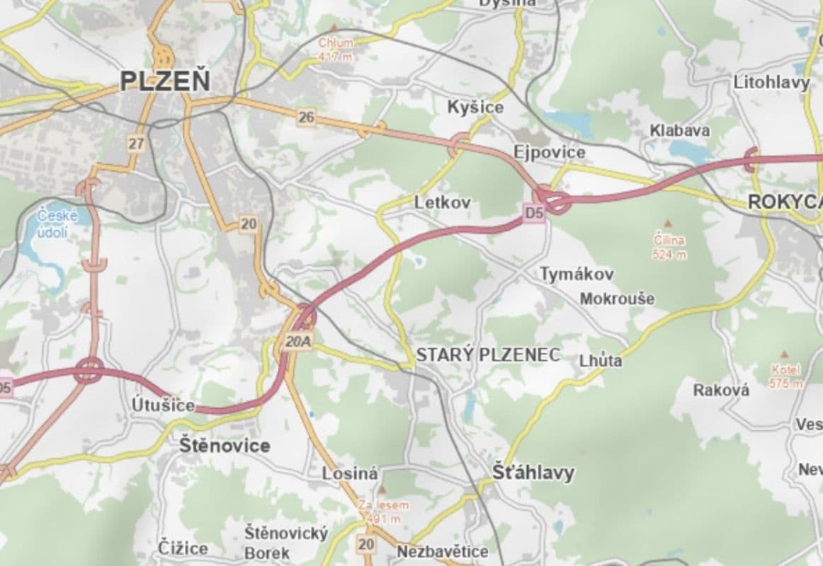 Prodej pozemku 740 m², Plzeň, Plzeňský kraj Prodej pozemku 740 m², Plzeň, Plzeňský kraj
