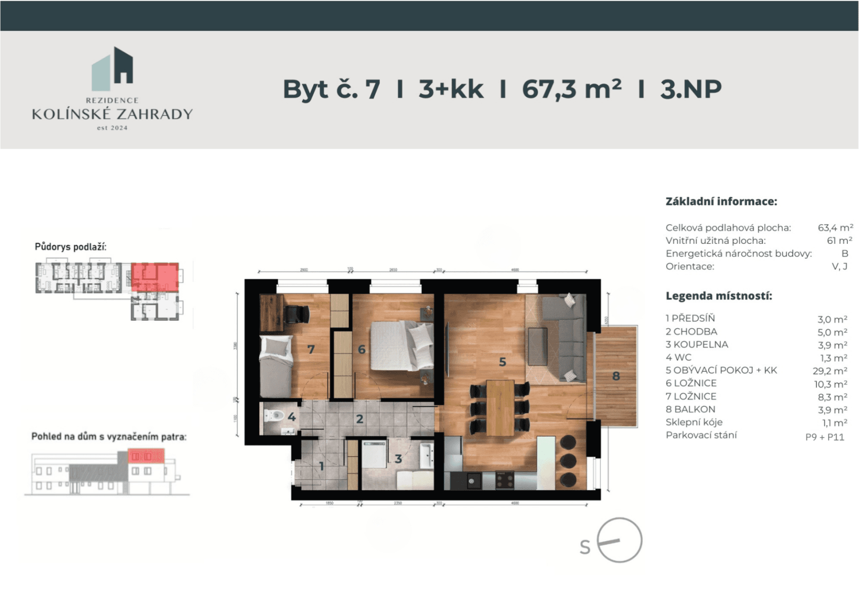 Prodej bytu 3+kk 63 m², Třídvorská, Kolín, Středočeský kraj Prodej bytu 3+kk 63 m², Třídvorská, Kolín, Středočeský kraj