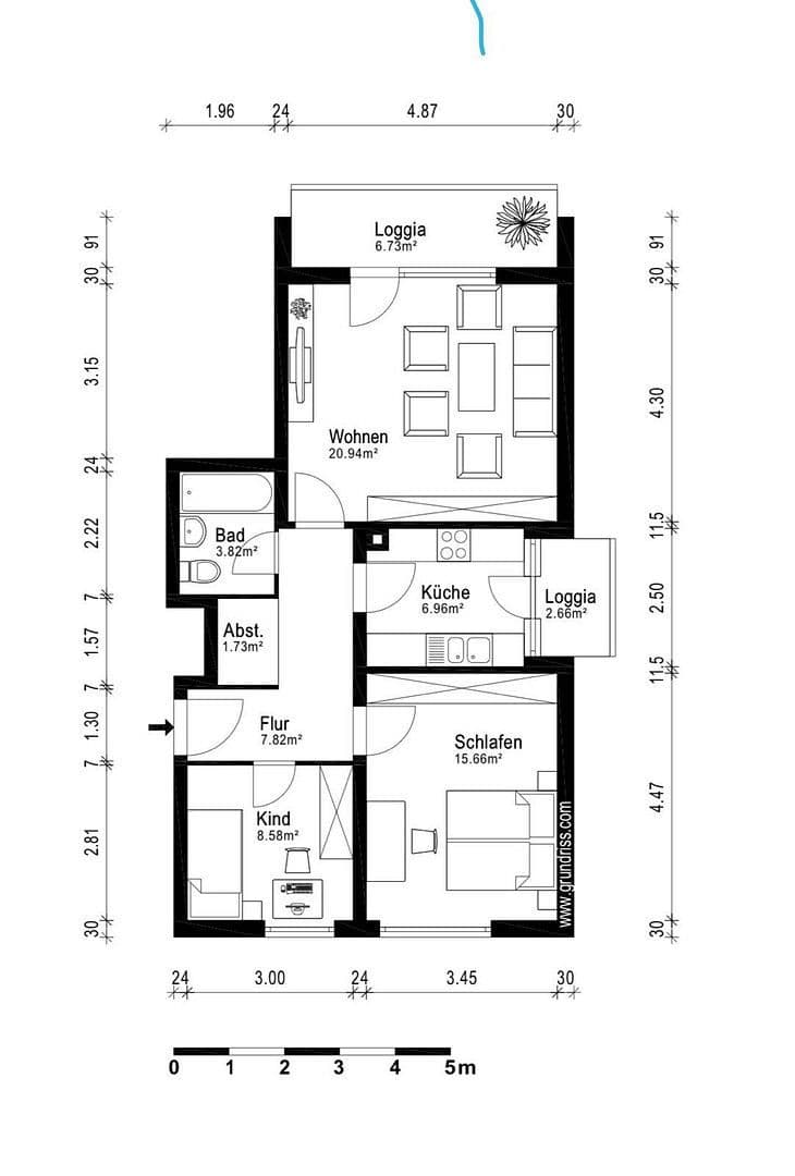 Pronájem bytu 3+1 70 m², Denninger Str. 202, München, Bavorsko Pronájem bytu 3+1 70 m², Denninger Str. 202, München, Bavorsko