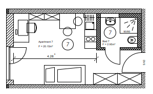 Prodej bytu 1+1 20 m², Am Starzenbachweg 16, Deggendorf, Bavorsko Prodej bytu 1+1 20 m², Am Starzenbachweg 16, Deggendorf, Bavorsko