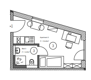 Prodej bytu 1+1 20 m², Am Starzenbachweg 16, Deggendorf, Bavorsko Prodej bytu 1+1 20 m², Am Starzenbachweg 16, Deggendorf, Bavorsko