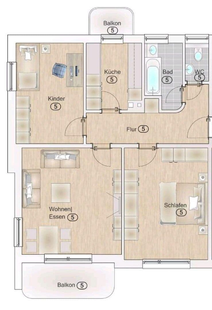 Pronájem bytu 3+1 72 m², Akazienweg 28, Backnang, Bádensko-Württembersko Pronájem bytu 3+1 72 m², Akazienweg 28, Backnang, Bádensko-Württembersko