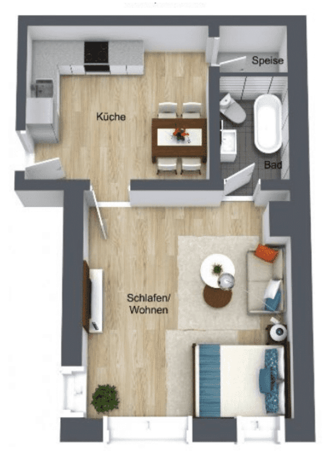 Pronájem bytu 1+kk 40 m², Talstraße 128, Schriesheim, Bádensko-Württembersko Pronájem bytu 1+kk 40 m², Talstraße 128, Schriesheim, Bádensko-Württembersko