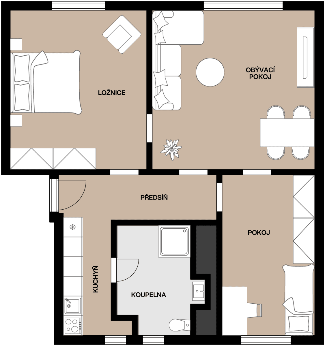 Prodej bytu 3+1 57 m², Jilemnického, Pardubice, Pardubický kraj Prodej bytu 3+1 57 m², Jilemnického, Pardubice, Pardubický kraj