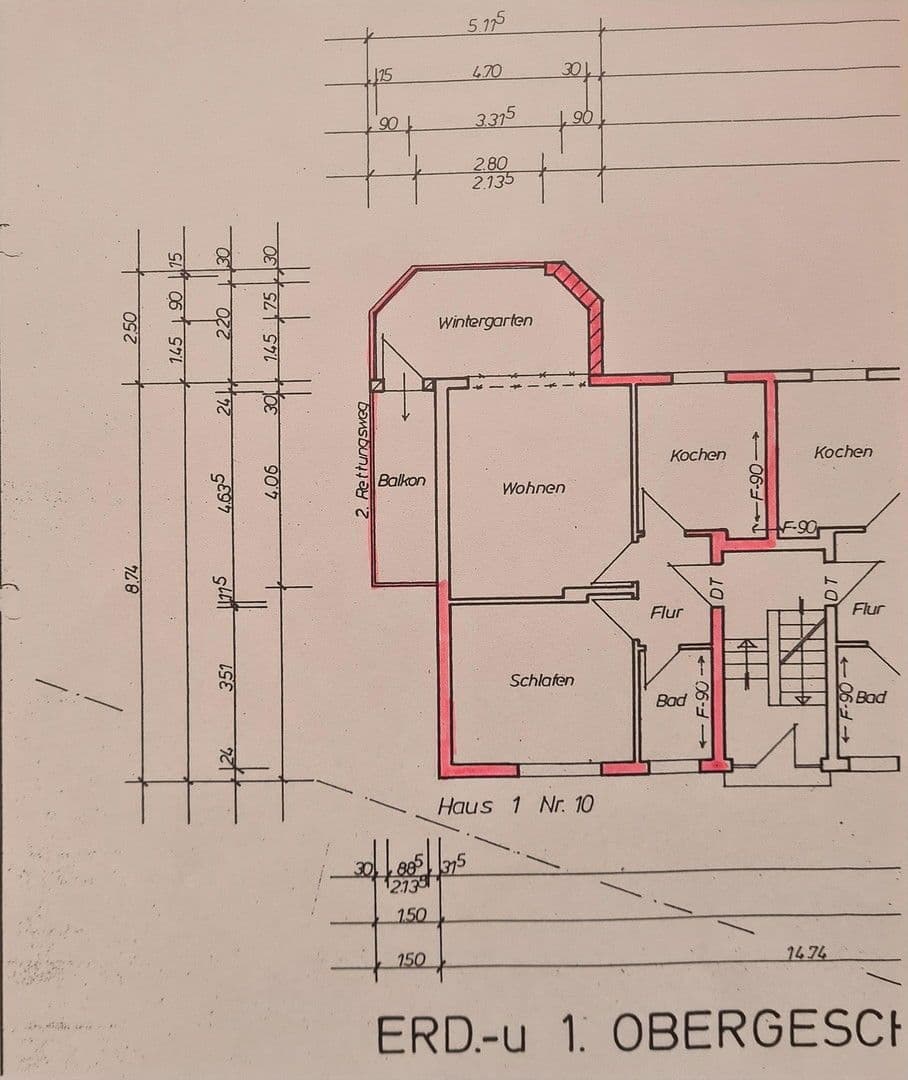 Pronájem bytu 2+kk 62 m², Bachstr. 10, Hattingen, Severní Porýní-Vestfálsko Pronájem bytu 2+kk 62 m², Bachstr. 10, Hattingen, Severní Porýní-Vestfálsko