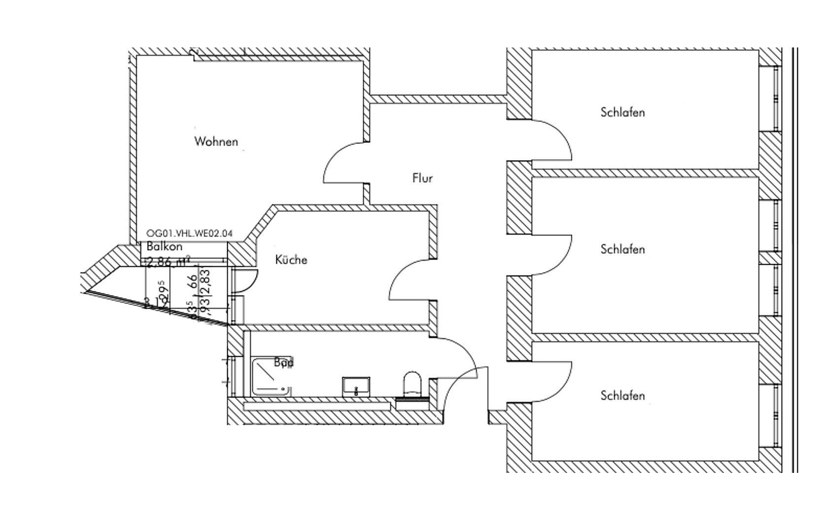 Pronájem bytu 4+1 97 m², Schmidtstedter Str. 28, Erfurt, Durynsko Pronájem bytu 4+1 97 m², Schmidtstedter Str. 28, Erfurt, Durynsko