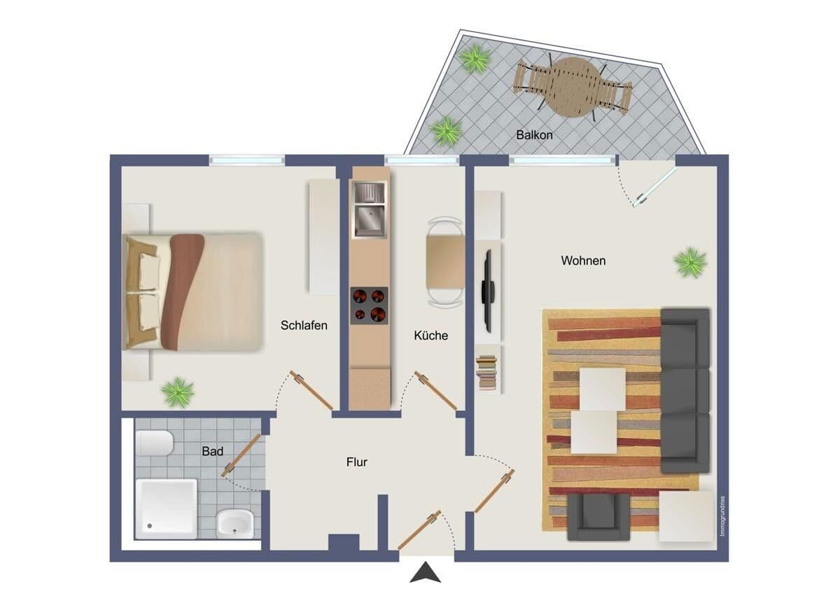 Pronájem bytu 2+1 52 m², Steinweg 2, Remscheid, Severní Porýní-Vestfálsko Pronájem bytu 2+1 52 m², Steinweg 2, Remscheid, Severní Porýní-Vestfálsko
