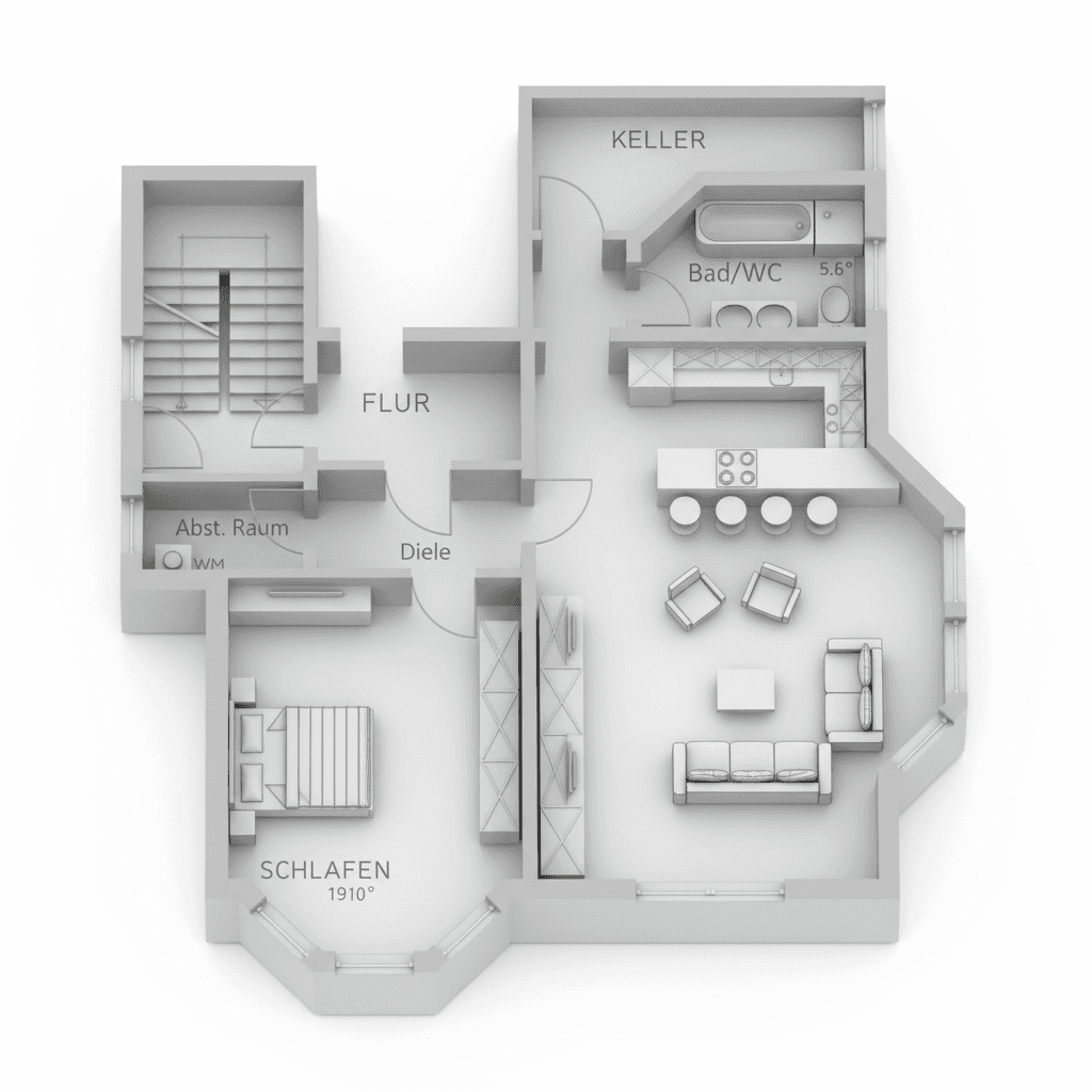 Pronájem bytu 2+1 68 m², Sulzbach am Main, Bavorsko Pronájem bytu 2+1 68 m², Sulzbach am Main, Bavorsko