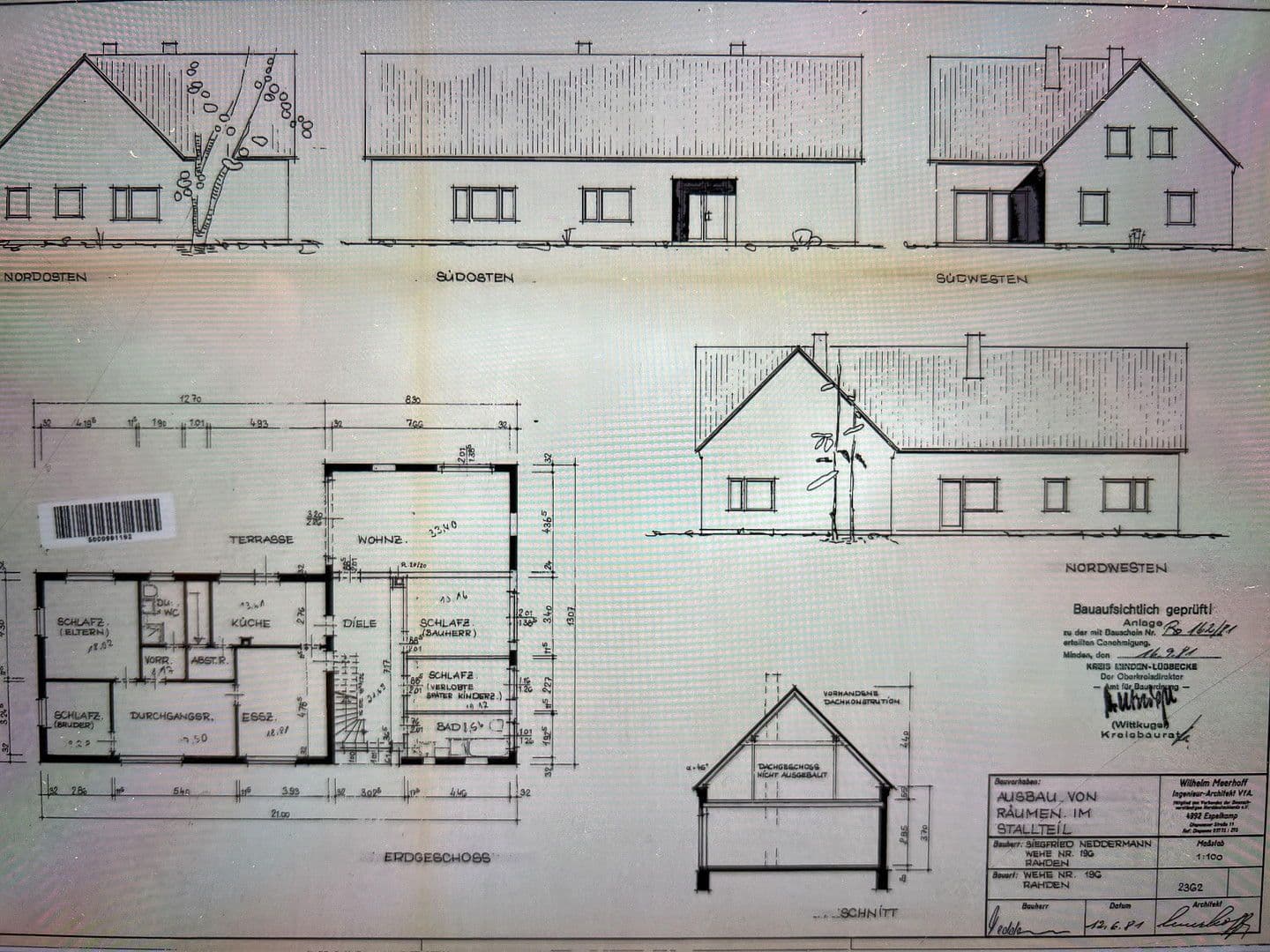 Prodej domu 120 m², pozemek 10.761 m², Meisterstraße 61, Rahden, Severní Porýní-Vestfálsko Prodej domu 120 m², pozemek 10.761 m², Meisterstraße 61, Rahden, Severní Porýní-Vestfálsko