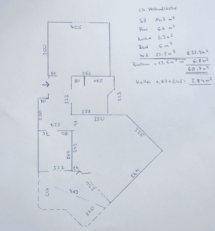 Pronájem bytu 2+1 61 m², Richard-Bogue-Str. 162, Taucha, Sasko Pronájem bytu 2+1 61 m², Richard-Bogue-Str. 162, Taucha, Sasko