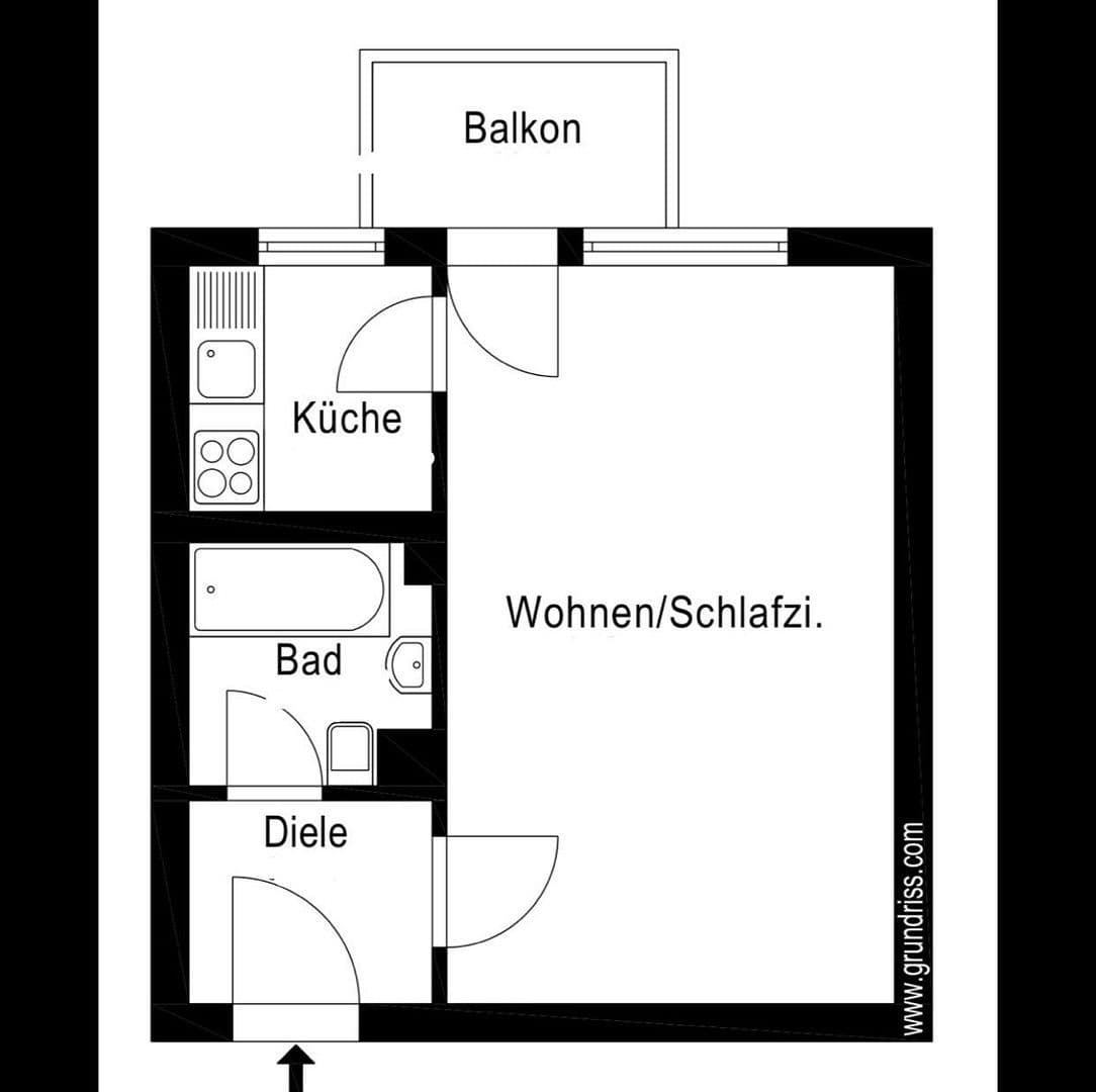 Prodej bytu 1+1 33 m², Garmischer Straße 16, Augsburg, Bavorsko Prodej bytu 1+1 33 m², Garmischer Straße 16, Augsburg, Bavorsko
