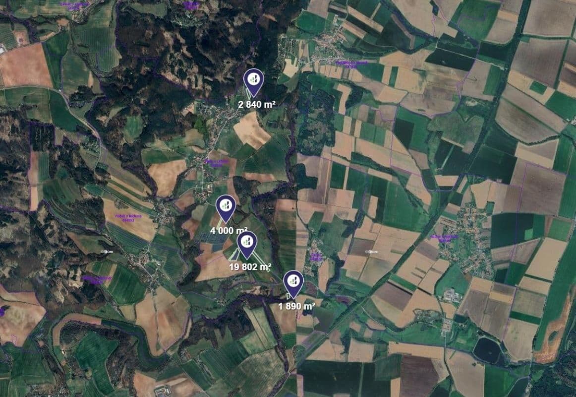 Prodej pozemku 28.532 m², Vísky, Jihomoravský kraj Prodej pozemku 28.532 m², Vísky, Jihomoravský kraj