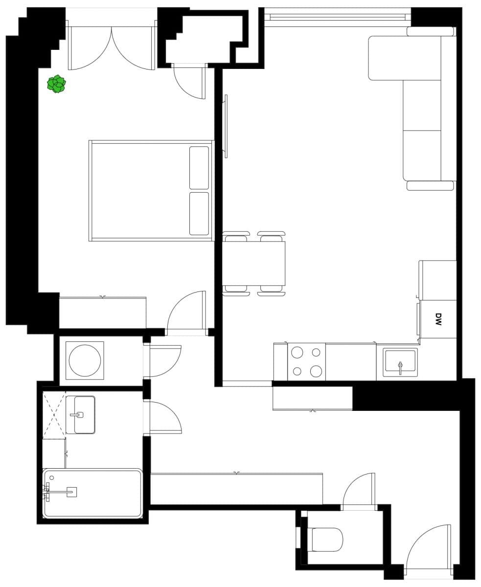 Prodej bytu 2+kk 53 m², Budějovická, Praha, Praha Prodej bytu 2+kk 53 m², Budějovická, Praha, Praha