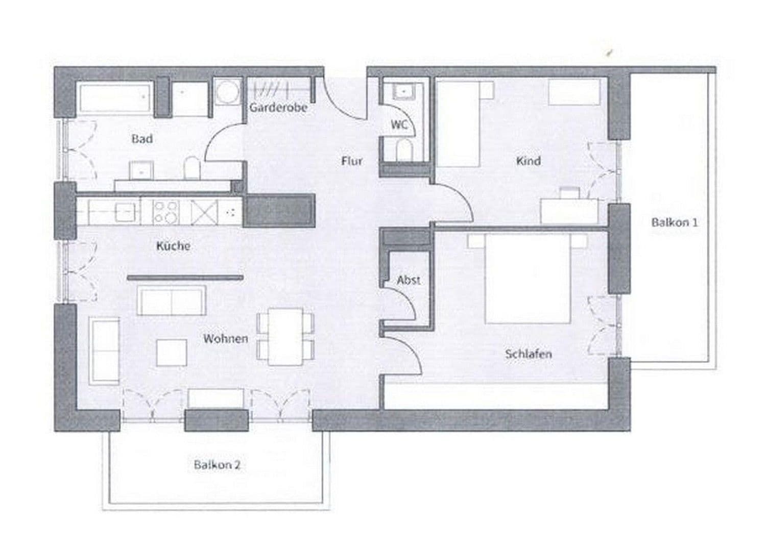 Pronájem bytu 2+1 41 m², Oberhausen, Severní Porýní-Vestfálsko Pronájem bytu 2+1 41 m², Oberhausen, Severní Porýní-Vestfálsko