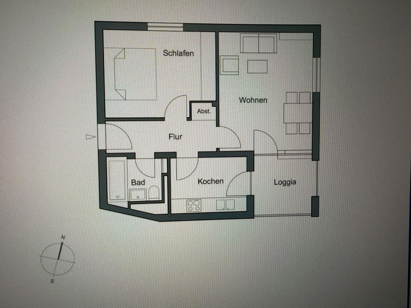 Pronájem bytu 2+1 52 m², Ettenhoferstr. 28, Fürstenfeldbruck, Bavorsko Pronájem bytu 2+1 52 m², Ettenhoferstr. 28, Fürstenfeldbruck, Bavorsko