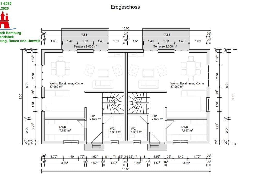 Pronájem domu 137 m², pozemek 322 m², Hamburg, Hamburg Pronájem domu 137 m², pozemek 322 m², Hamburg, Hamburg