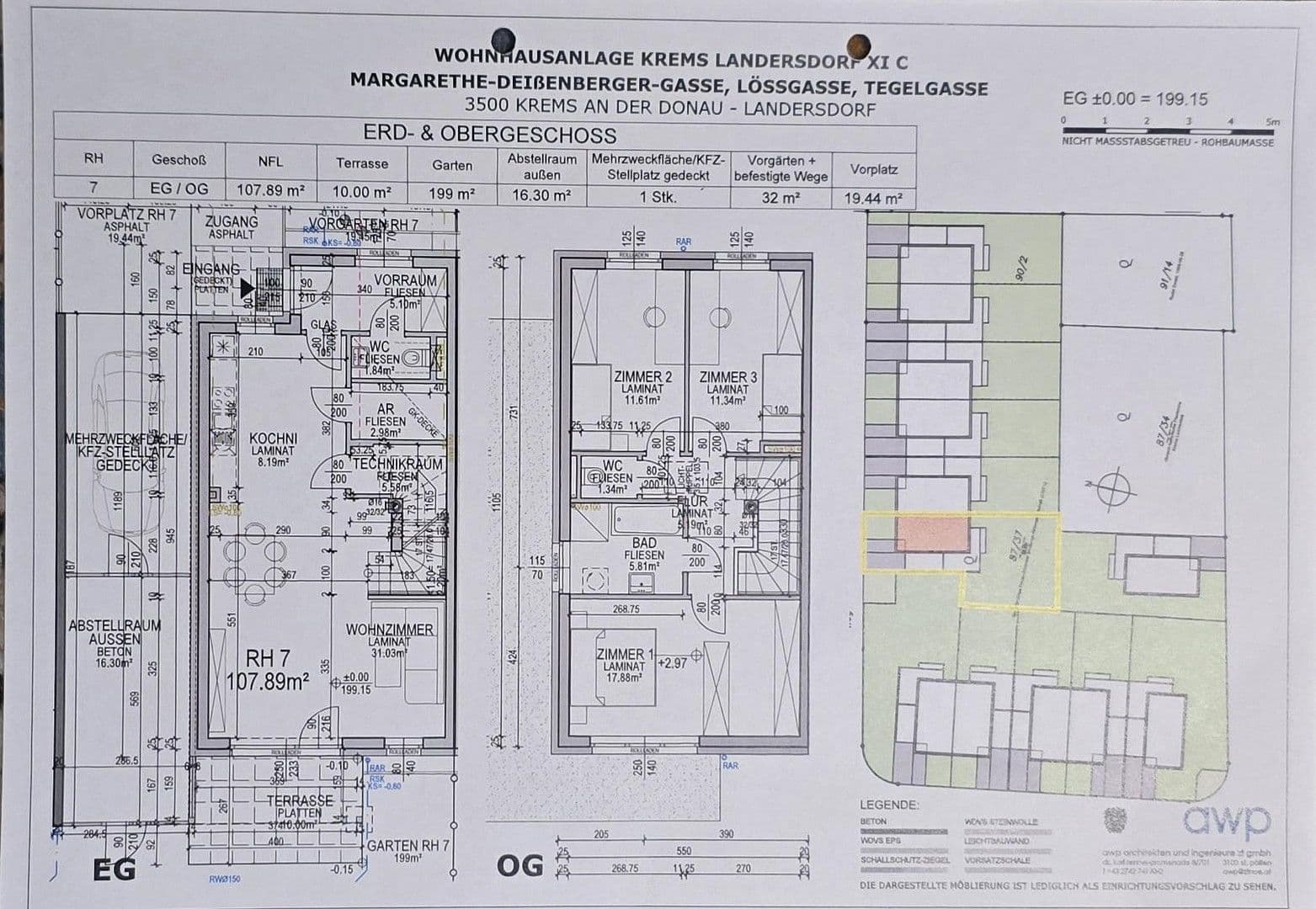 Prodej domu 108 m², pozemek 199 m², Margarethe-Deißenberger-Gasse 2, Krems an der Donau, Dolní Rakousko Prodej domu 108 m², pozemek 199 m², Margarethe-Deißenberger-Gasse 2, Krems an der Donau, Dolní Rakousko