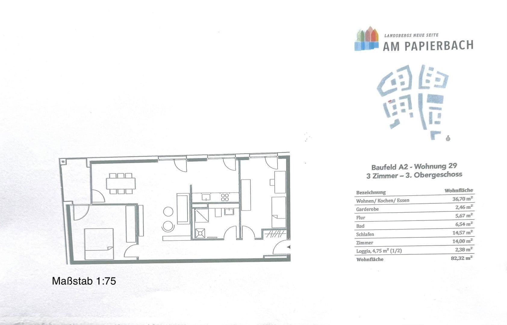 Pronájem bytu 3+1 83 m², OB-Hamberger-Platz, Landsberg am Lech, Bavorsko Pronájem bytu 3+1 83 m², OB-Hamberger-Platz, Landsberg am Lech, Bavorsko