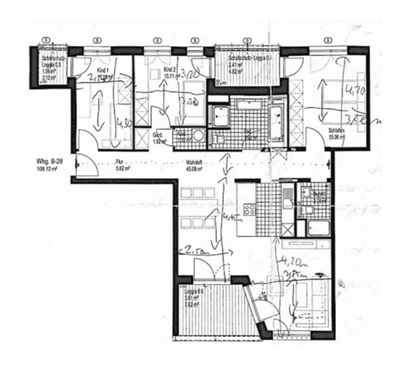 Pronájem bytu 4+1 108 m², Zimmererstr. 16, Augsburg, Bavorsko Pronájem bytu 4+1 108 m², Zimmererstr. 16, Augsburg, Bavorsko