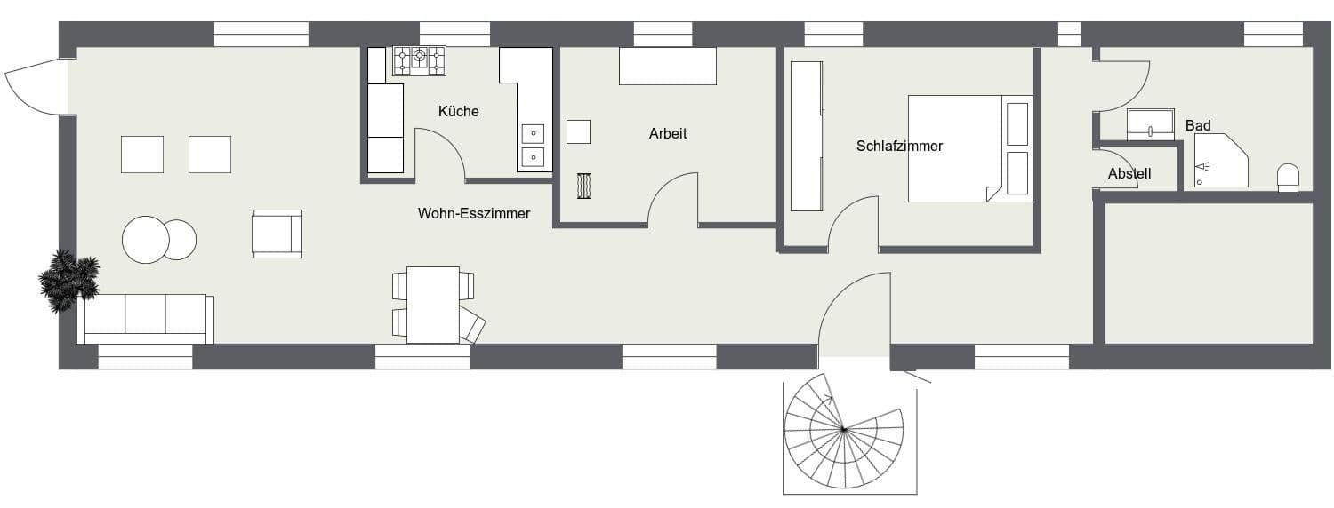Pronájem bytu 3+1 92 m², Neuwied, Porýní-Falc Pronájem bytu 3+1 92 m², Neuwied, Porýní-Falc