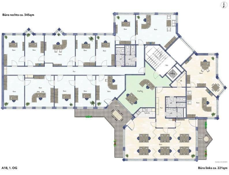 Pronájem kanceláře 566 m², Andernacher Straße 18, Nürnberg, Bavorsko Pronájem kanceláře 566 m², Andernacher Straße 18, Nürnberg, Bavorsko