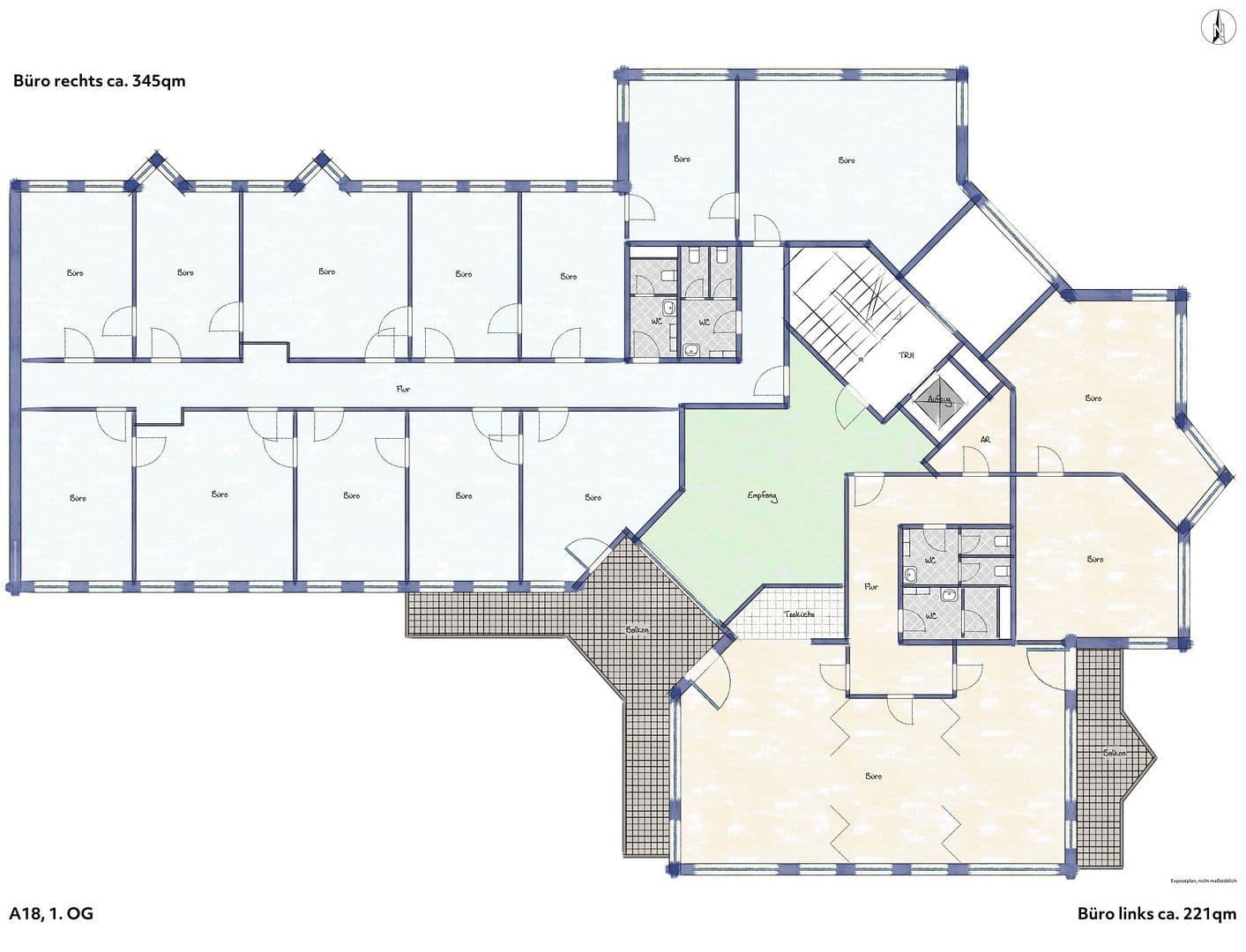 Pronájem kanceláře 566 m², Andernacher Straße 18, Nürnberg, Bavorsko Pronájem kanceláře 566 m², Andernacher Straße 18, Nürnberg, Bavorsko