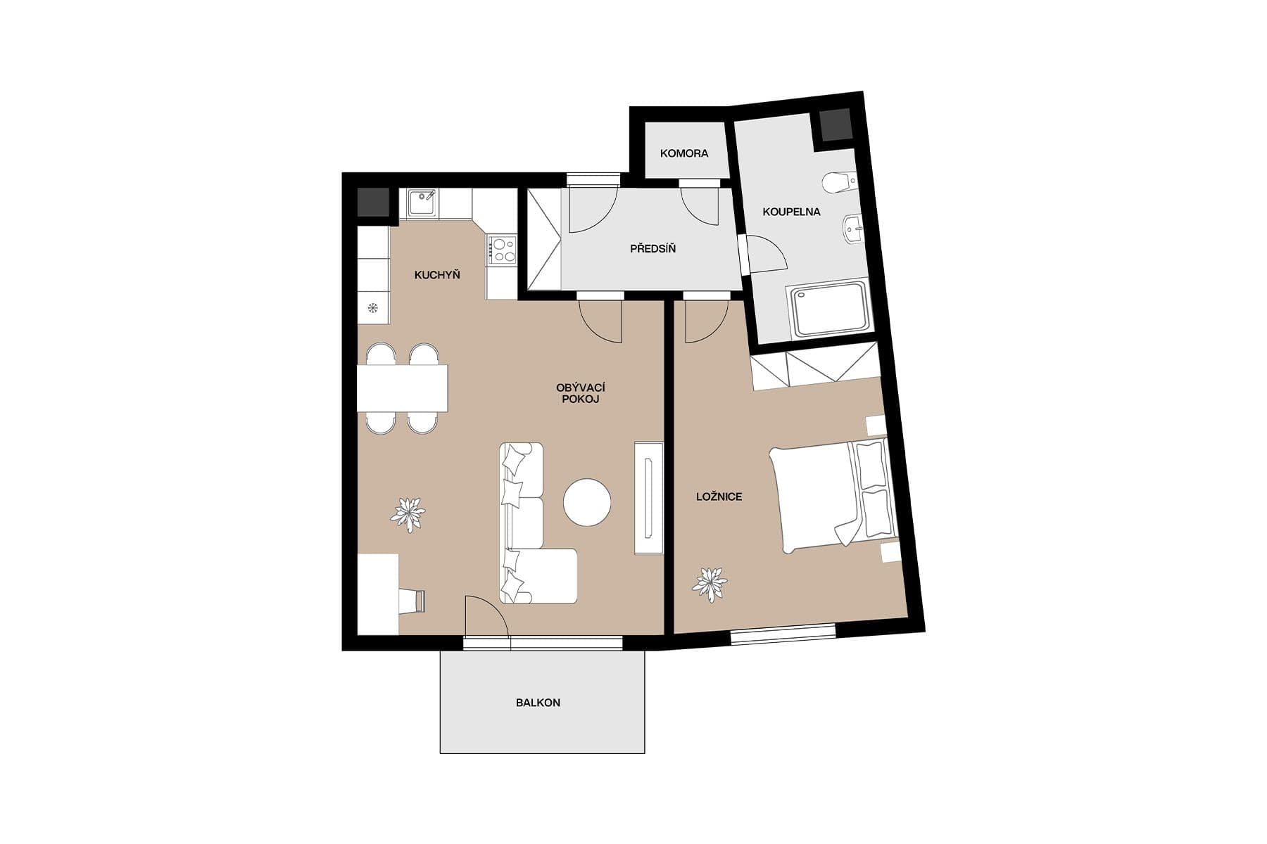 Prodej bytu 2+kk 62 m², Nepilova, Beroun, Středočeský kraj Prodej bytu 2+kk 62 m², Nepilova, Beroun, Středočeský kraj