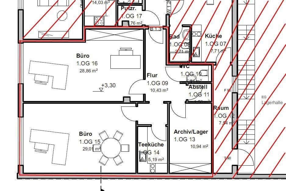 Pronájem kanceláře 88 m², Humbserstr.22, Fürth, Bavorsko Pronájem kanceláře 88 m², Humbserstr.22, Fürth, Bavorsko