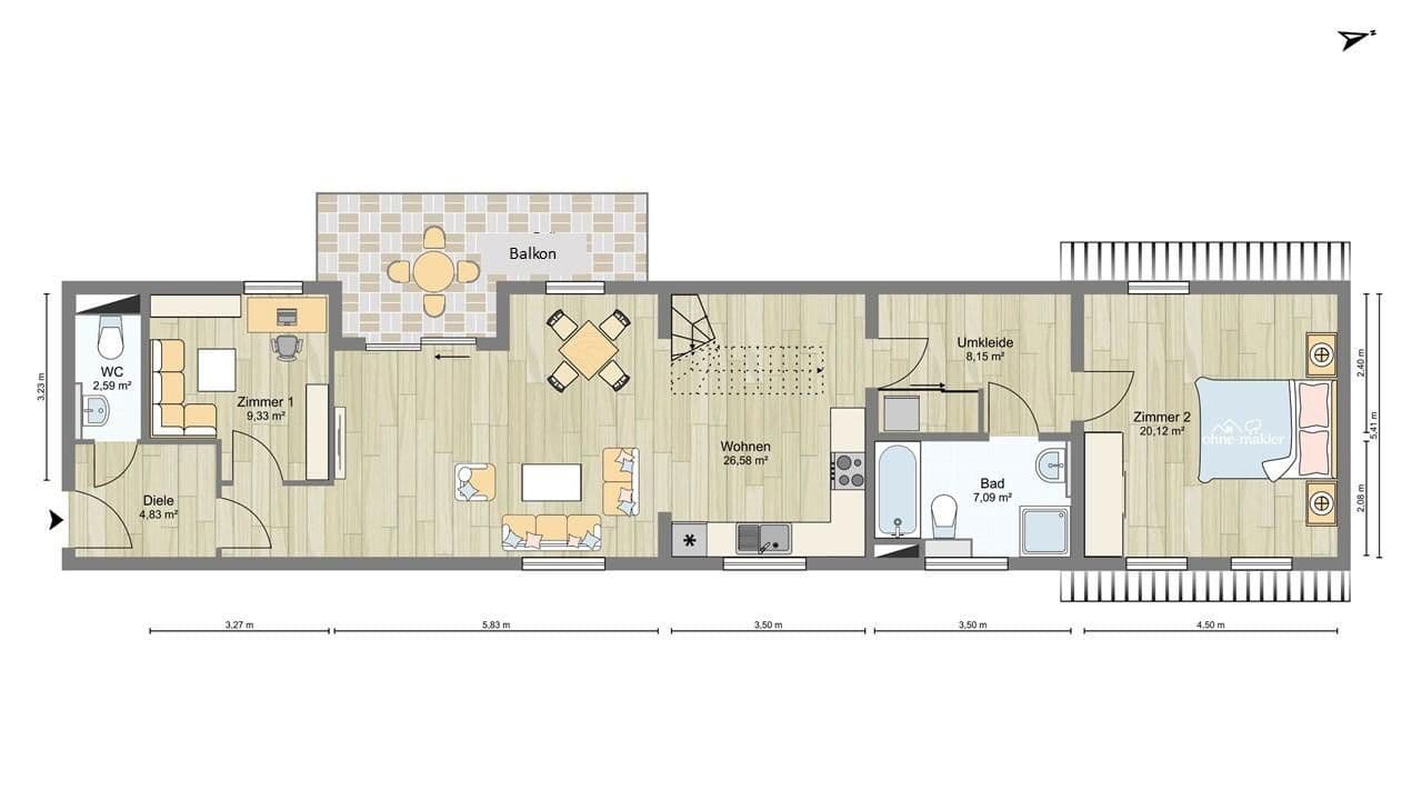 Pronájem bytu 5+1 140 m², Greifswald, Mecklenburg-Vorpommern Pronájem bytu 5+1 140 m², Greifswald, Mecklenburg-Vorpommern