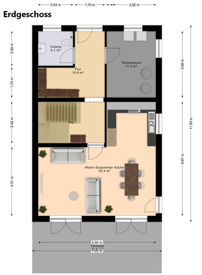 Prodej domu 160 m², pozemek 325 m², Am Steinriesel 11, Altenmünster, Bavorsko Prodej domu 160 m², pozemek 325 m², Am Steinriesel 11, Altenmünster, Bavorsko