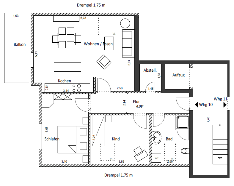 Prodej bytu 3+1 82 m², Tornesch, Šlesvicko-Holštýnsko Prodej bytu 3+1 82 m², Tornesch, Šlesvicko-Holštýnsko