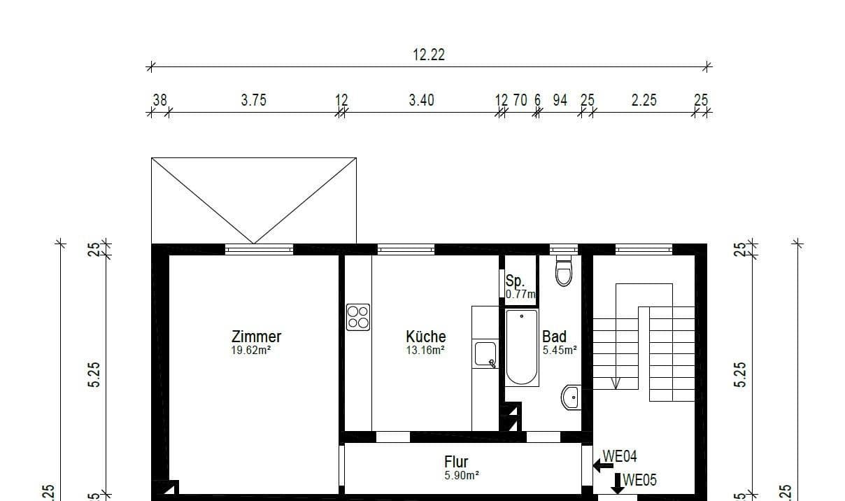 Prodej bytu 2+1 45 m², Essen, Severní Porýní-Vestfálsko Prodej bytu 2+1 45 m², Essen, Severní Porýní-Vestfálsko