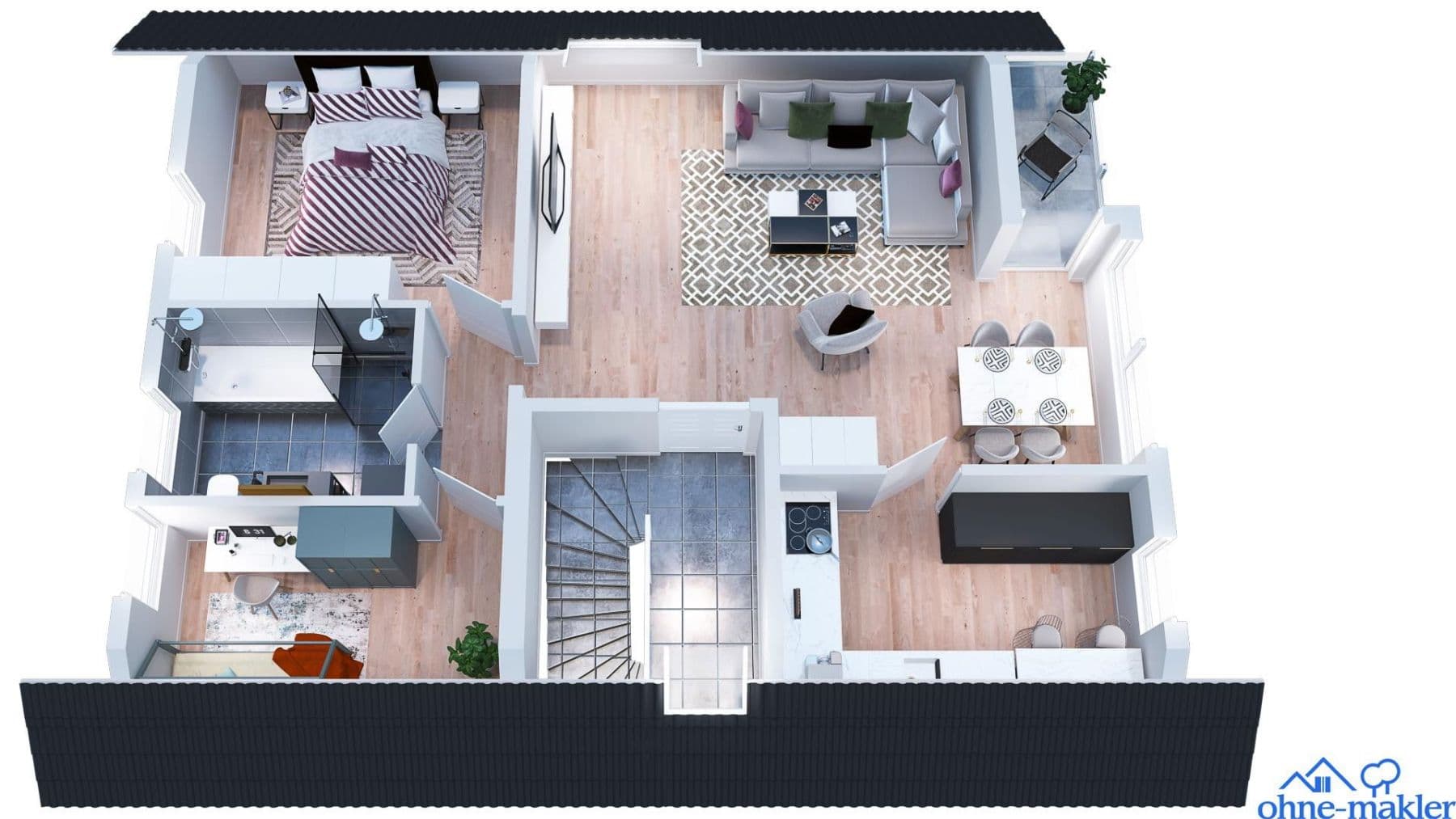 Pronájem bytu 3+1 75 m², Fußgönheim, Porýní-Falc Pronájem bytu 3+1 75 m², Fußgönheim, Porýní-Falc