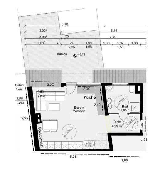Pronájem bytu 2+kk 65 m², Ortshofstr. 38-40, Hürth, Severní Porýní-Vestfálsko Pronájem bytu 2+kk 65 m², Ortshofstr. 38-40, Hürth, Severní Porýní-Vestfálsko