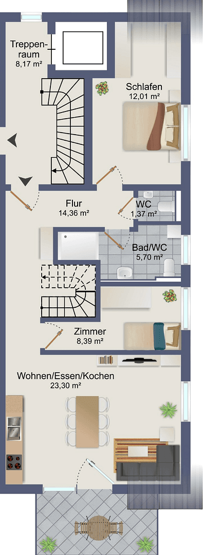 Prodej bytu 5+kk 104 m², Gäustraße 24, Rottenburg am Neckar, Bádensko-Württembersko Prodej bytu 5+kk 104 m², Gäustraße 24, Rottenburg am Neckar, Bádensko-Württembersko