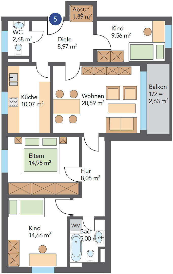 Pronájem bytu 4+1 86 m², Dr.-Wachler-Weg 37, Goslar, Dolní Sasko Pronájem bytu 4+1 86 m², Dr.-Wachler-Weg 37, Goslar, Dolní Sasko