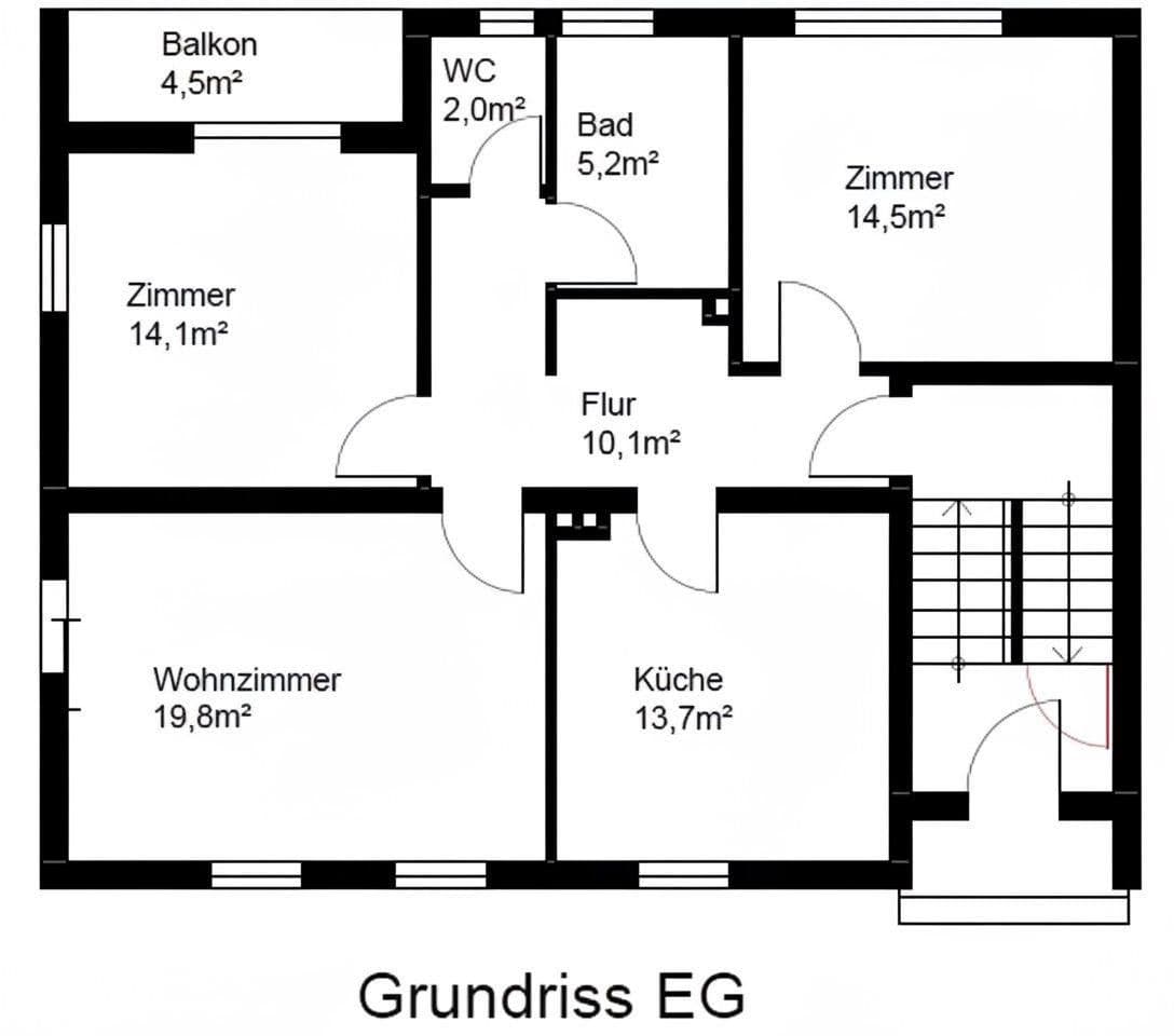 Pronájem bytu 3+1 80 m², Schützenstraße 2, Wallenfels, Bavorsko Pronájem bytu 3+1 80 m², Schützenstraße 2, Wallenfels, Bavorsko