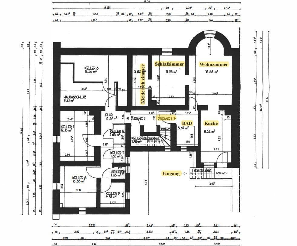 Pronájem bytu 3+1 55 m², Hauptstraße 115, Mannheim, Bádensko-Württembersko Pronájem bytu 3+1 55 m², Hauptstraße 115, Mannheim, Bádensko-Württembersko