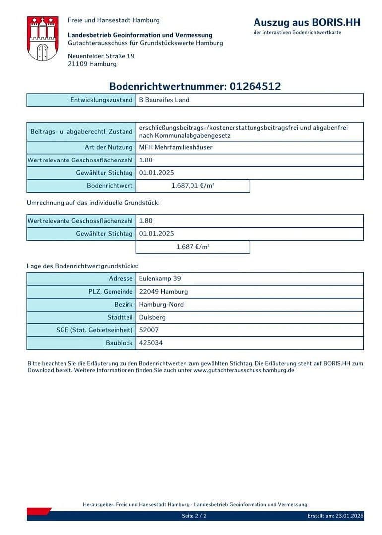 Prodej bytu 1+kk 42 m², Eulenkamp 54, Hamburg, Hamburg Prodej bytu 1+kk 42 m², Eulenkamp 54, Hamburg, Hamburg