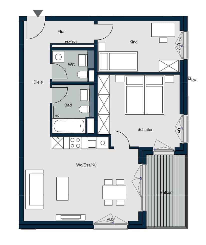 Pronájem bytu 3+1 70 m², Bietigheim, Bádensko-Württembersko Pronájem bytu 3+1 70 m², Bietigheim, Bádensko-Württembersko