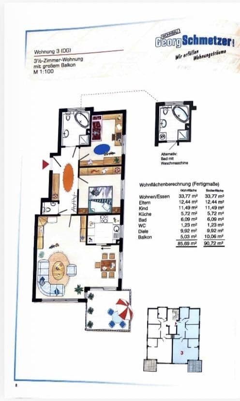 Prodej bytu 3+kk 86 m², Untergruppenbach, Bádensko-Württembersko Prodej bytu 3+kk 86 m², Untergruppenbach, Bádensko-Württembersko