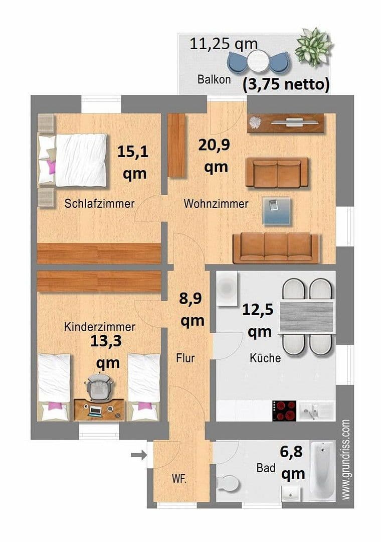 Prodej bytu 3+1 81 m², Wirkergasse 12, Lörrach, Bádensko-Württembersko Prodej bytu 3+1 81 m², Wirkergasse 12, Lörrach, Bádensko-Württembersko