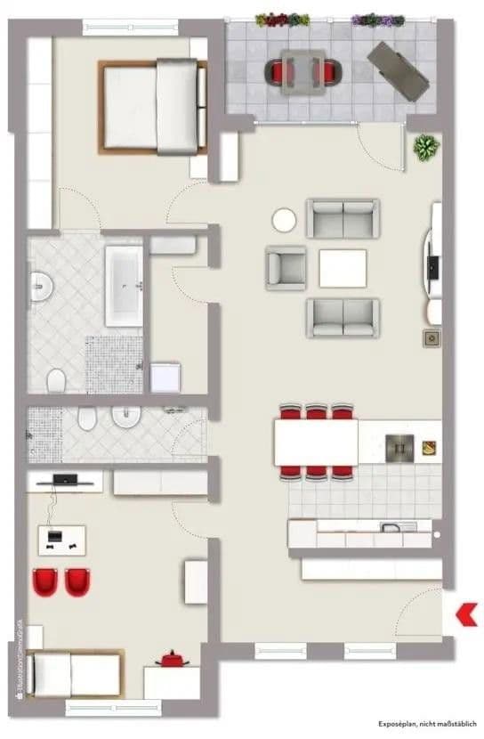 Prodej bytu 3+1 107 m², Kreuzstr. 4, Erkrath, Severní Porýní-Vestfálsko Prodej bytu 3+1 107 m², Kreuzstr. 4, Erkrath, Severní Porýní-Vestfálsko