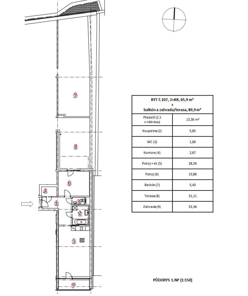 Pronájem bytu 2+kk 156 m², Francouzská, Brno, Jihomoravský kraj Pronájem bytu 2+kk 156 m², Francouzská, Brno, Jihomoravský kraj