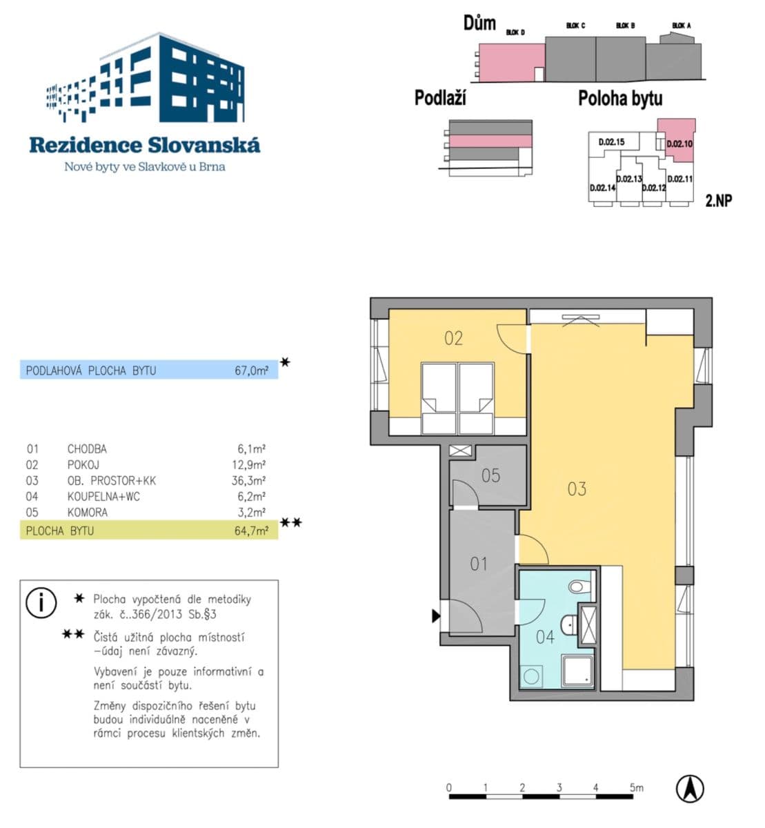 Pronájem bytu 2+kk 67 m², Slovanská, Slavkov u Brna, Jihomoravský kraj Pronájem bytu 2+kk 67 m², Slovanská, Slavkov u Brna, Jihomoravský kraj