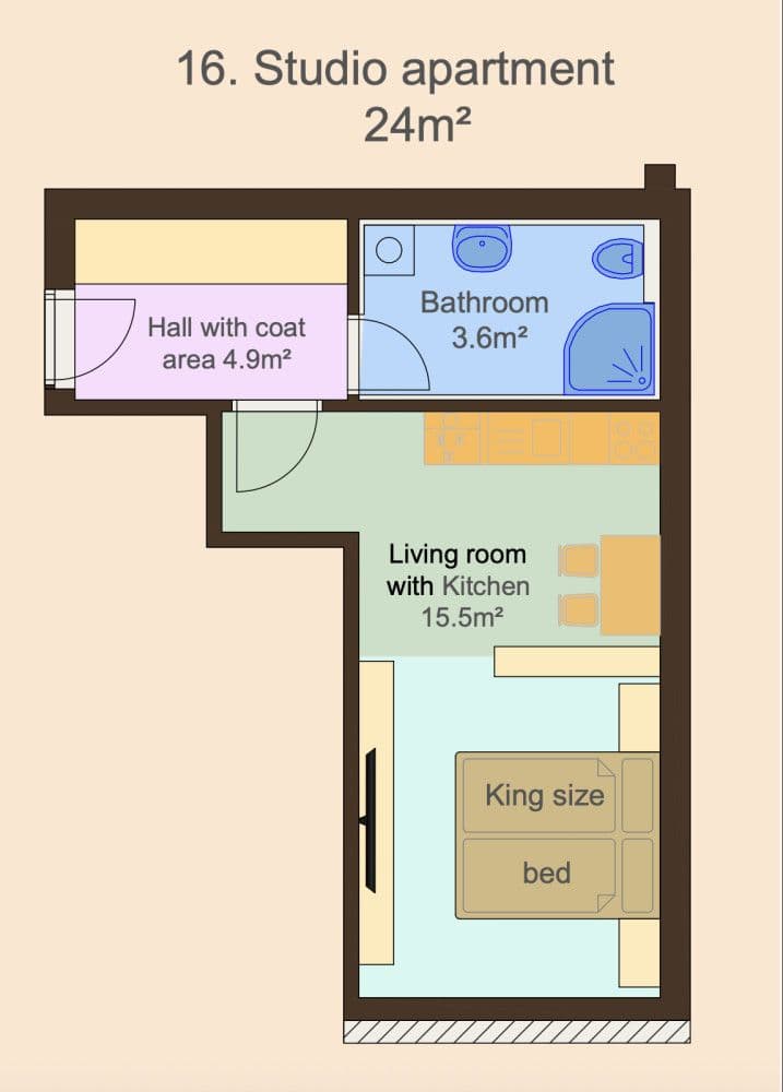 Pronájem bytu 24 m², Zbraslavská, Praha, Praha Pronájem bytu 24 m², Zbraslavská, Praha, Praha