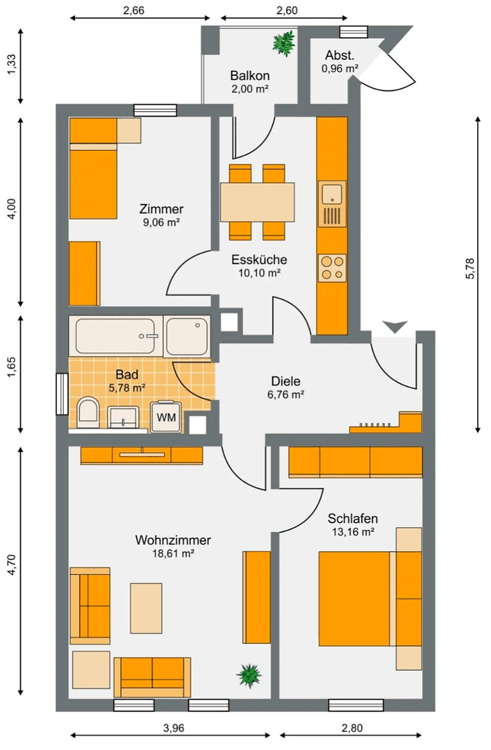 Pronájem bytu 3+1 65 m², Leipzig, Sasko Pronájem bytu 3+1 65 m², Leipzig, Sasko
